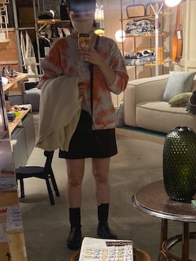 「asos（エイソス）のアイテム（ブーツ）」を使った、Harukaさん（レディース・162cm）の秋コーディネート