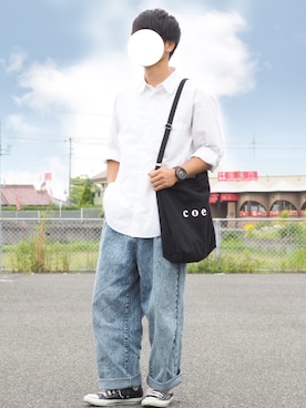 「TACS（タックス）のアイテム」を使った、ゆーとさん（メンズ・173cm）の春コーディネート