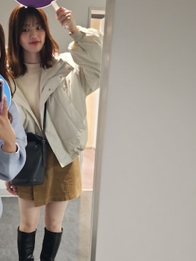 「LOWRYS FARM（ローリーズファーム）のアイテム（その他アウター）」を使った、kaoriさん（レディース・164cm）の冬コーディネート