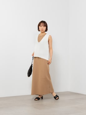 「NATURAL BEAUTY BASIC（ナチュラルビューティーベーシック）のアイテム」を使った、NBB STAFF 19さん（レディース・160cm）の夏コーディネート
