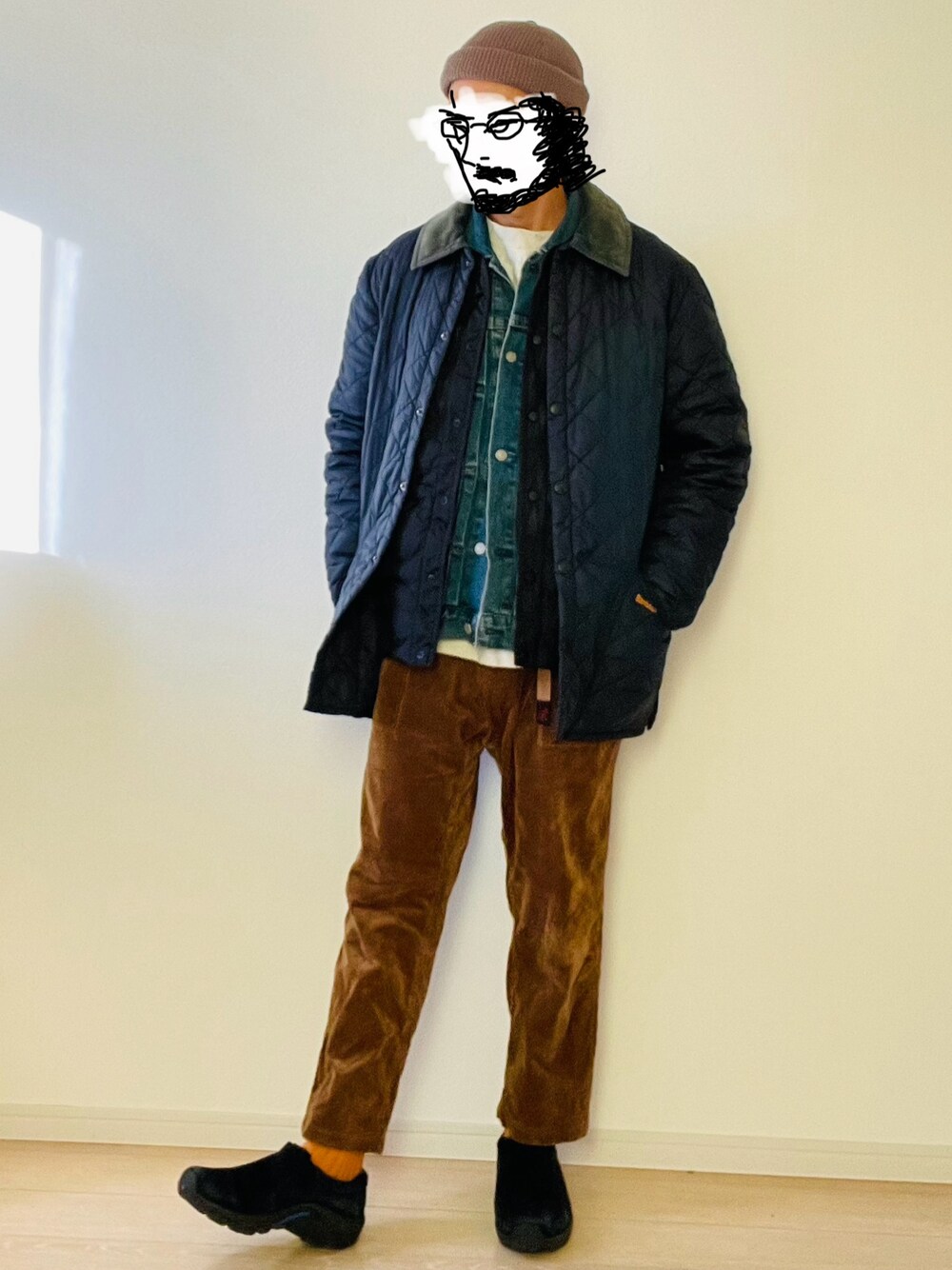 デニムジャケットを使った「キルティングコート」のメンズ人気 