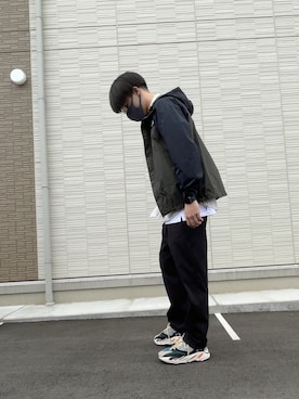 「アイテム（マウンテンパーカー）」を使った、タカギさん（メンズ・181cm・20代）の春コーディネート