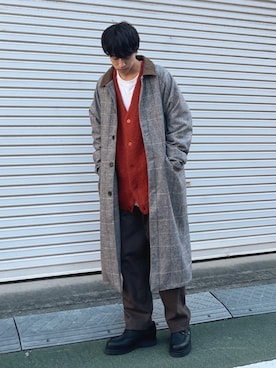 「LUCY（ルーシー）のアイテム（ジャケット/アウター）」を使った、ふきはるさん（メンズ・166cm）の秋コーディネート