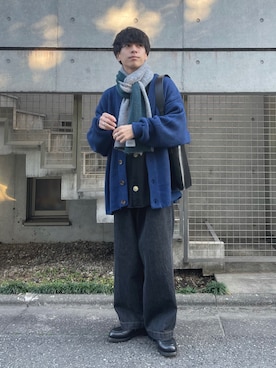 「J.M. WESTON（ジェイエムウエストン）のアイテム」を使った、ふきはるさん（メンズ・166cm）の冬コーディネート