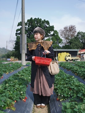 「napron（ナプロン）のアイテム」を使った、Leoさん（レディース・155cm）の春コーディネート