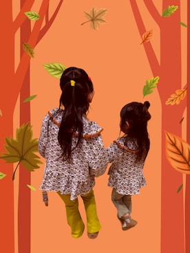 「アイテム（パンツ）」を使った、うえさん（キッズ・110cm）の秋コーディネート