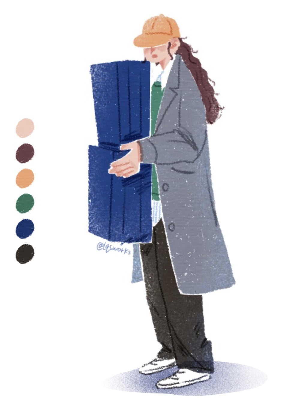 「ootd、街头搭配、球鞋、休闲、复古、oversize、converse、UNIQLO、vintage、grey、coat、SPRING OUTER STYLE、春」｜「VINTAGEのアイテム（ダッフルコート、グレー系）」を使った、cₕₐᵣₗᵢₑ さん（レディース・163cm）の春コーディネートの1枚目の写真