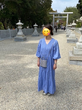 「sara mallika（サラ マリカ）のアイテム（ワンピース）」を使った、Taa_a☺︎さん（レディース・155cm）の夏コーディネート