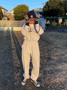 「OpenCLOSE（オープンクローズ）のアイテム（トップス）」を使った、canonさん（レディース・158cm）の冬コーディネート