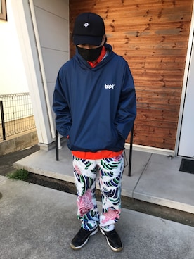 「TRANSPORT（トランスポート）のアイテム」を使った、ハヤさん（メンズ・172cm）の冬コーディネート