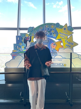 「BASECONTROL（ベースコントロール）のアイテム（バッグ）」を使った、TKさん（メンズ・172cm）の秋コーディネート