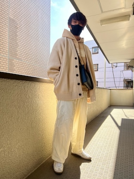 「BASECONTROL（ベースコントロール）のアイテム（バッグ）」を使った、TKさん（メンズ・172cm）の冬コーディネート