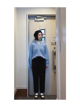 「ROSE BUD（ローズバッド）のアイテム（パンツ）」を使った、Yum.iさん（レディース・160cm）の春コーディネート