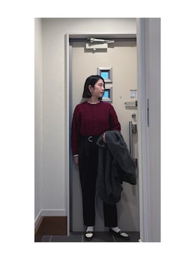 「ROSE BUD（ローズバッド）のアイテム（パンツ）」を使った、Yum.iさん（レディース・160cm）の春コーディネート