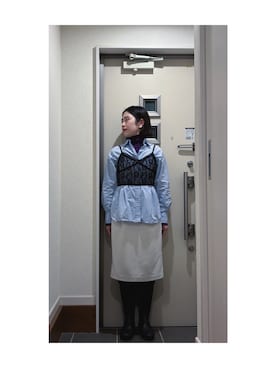 「Simplicite（サンプリシテ）のアイテム」を使った、Yum.iさん（レディース・160cm）の春コーディネート