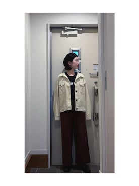 「ベレー帽」｜Yum.iさん（レディース・160cm）の春コーディネート