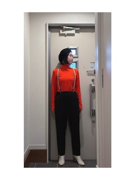 「ROSE BUD（ローズバッド）のアイテム（パンツ）」を使った、Yum.iさん（レディース・160cm）の春コーディネート