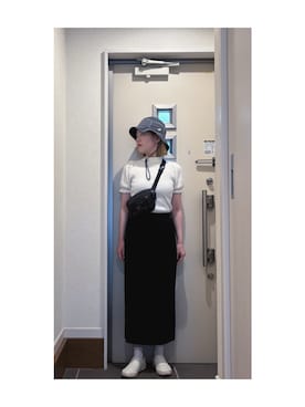 「RUBY AND YOU（ルビーアンドユー）のアイテム（トップス）」を使った、Yum.iさん（レディース・160cm）の春コーディネート