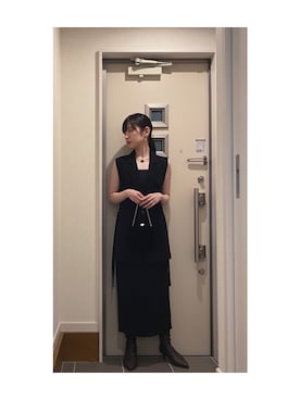 「アイテム（バレッタ/ヘアクリップ）」を使った、Yum.iさん（レディース・160cm・20代）の秋コーディネート