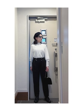 「アイテム（ハンチング/ベレー帽）」を使った、Yum.iさん（レディース・160cm）の秋コーディネート