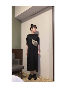 「STUDIOUS（ステュディオス）のアイテム（ワンピース/ドレス）」を使った、Yum.iさん（レディース・160cm）の秋コーディネート