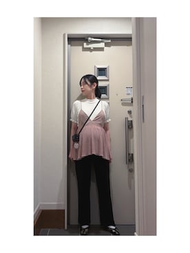 「アイテム（バレッタ/ヘアクリップ）」を使った、Yum.iさん（レディース・160cm）の秋コーディネート