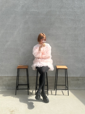 「アイテム（タイツ/ストッキング）」を使った、akariさん（レディース・164cm）の秋コーディネート