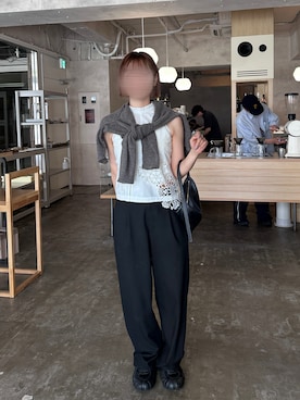 「アイテム（その他トップス）」を使った、akariさん（レディース・164cm）の秋コーディネート