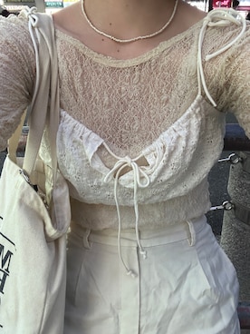 「アイテム（キャミソール）」を使った、akariさん（レディース・164cm）の夏コーディネート