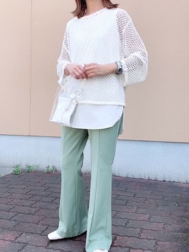 「OVoVO（オーヴォ）のアイテム」を使った、maiさん（レディース・153cm）の春コーディネート