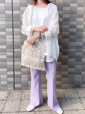 「OVoVO（オーヴォ）のアイテム」を使った、maiさん（レディース・153cm）の春コーディネート