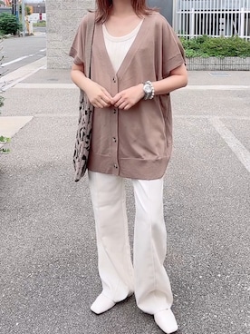 「OVoVO（オーヴォ）のアイテム」を使った、maiさん（レディース・153cm）の夏コーディネート