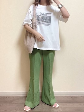 「rinto（リント）のアイテム」を使った、maiさん（レディース・153cm）の夏コーディネート
