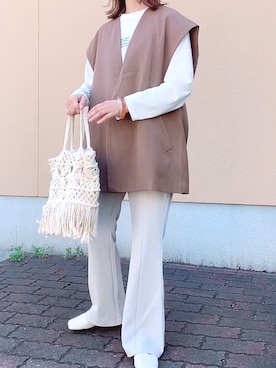 「OVoVO（オーヴォ）のアイテム」を使った、maiさん（レディース・153cm）の春コーディネート