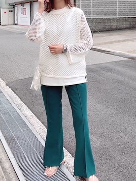 「n.f.（エヌエフ）のアイテム」を使った、maiさん（レディース・153cm）の夏コーディネート