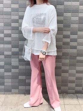 「OVoVO（オーヴォ）のアイテム」を使った、maiさん（レディース・153cm）の春コーディネート