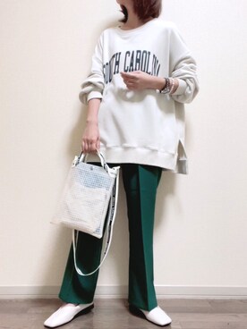 「OVoVO（オーヴォ）のアイテム」を使った、maiさん（レディース・153cm）の秋コーディネート