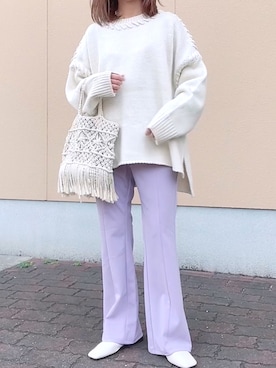 「OVoVO（オーヴォ）のアイテム」を使った、maiさん（レディース・153cm）の春コーディネート