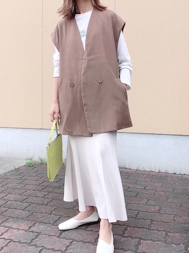 「OVoVO（オーヴォ）のアイテム」を使った、maiさん（レディース・153cm）の春コーディネート