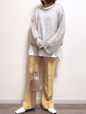「OVoVO（オーヴォ）のアイテム」を使った、maiさん（レディース・153cm）の秋コーディネート