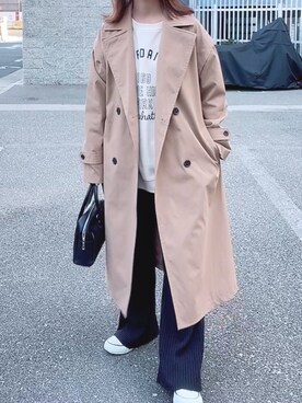 「春服デビュー宣言」｜「アイテム（スリッポン）」を使った、maiさん（レディース・153cm）の春コーディネート