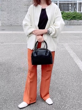 「OVoVO（オーヴォ）のアイテム」を使った、maiさん（レディース・153cm）の秋コーディネート