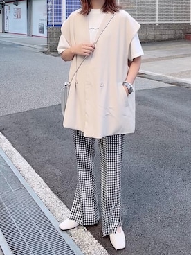 「OVoVO（オーヴォ）のアイテム」を使った、maiさん（レディース・153cm）の夏コーディネート