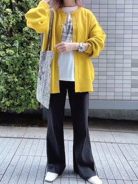 「OVoVO（オーヴォ）のアイテム」を使った、maiさん（レディース・153cm）の秋コーディネート