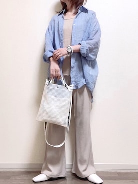 「OVoVO（オーヴォ）のアイテム」を使った、maiさん（レディース・153cm）の夏コーディネート