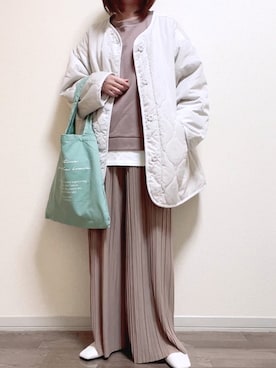 「OVoVO（オーヴォ）のアイテム」を使った、maiさん（レディース・153cm）の秋コーディネート