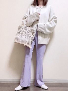 「OVoVO（オーヴォ）のアイテム」を使った、maiさん（レディース・153cm）の春コーディネート