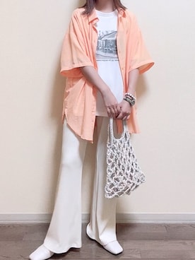 「OVoVO（オーヴォ）のアイテム」を使った、maiさん（レディース・153cm）の春コーディネート