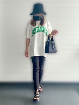 「GRL（グレイル）のアイテム（ハット）」を使った、じるぴさん（レディース・159cm）の夏コーディネート