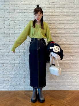 「サイドゴアブーツ」｜ya:maさん（レディース・160cm）の冬コーディネート